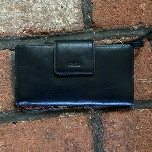 Fossil black leather wallet